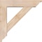 Ekena Millwork Traditional Traditional Smooth Bracket w/ Offset Brace, Douglas Fir, 5 1/2"W x 22"D x 22"H BKT0604X22X22TRA01SDF - alternate 2